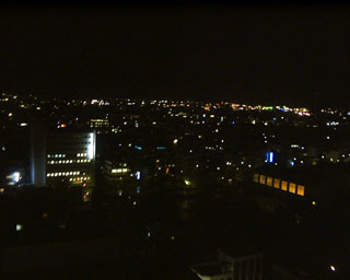 福井ワシントンホテルからの夜景。１５階ということもあって、なかなか見晴らしがよい。